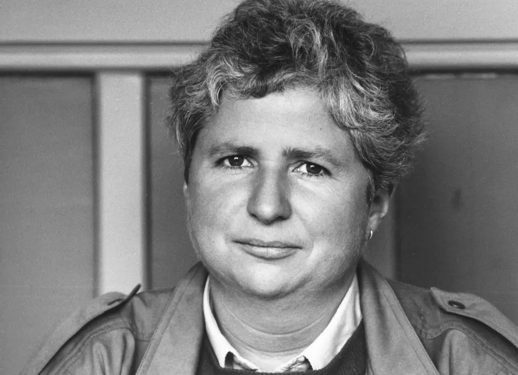 zwart-wit portret van Willemien Ruygrok in 1986